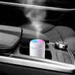 300 ml-es aromaterápiás diffúzor, illatosító, párásító USB, rózsaszín