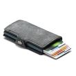 SZÜRKE JEANS MINTÁZATÚ RFID BLOKKOLÓS MINI PÉNZTÁRCA PATENTOS