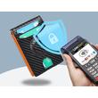 AIRTAG-TARTÓS FEKETE, RFID BLOKKOLÓS MINI PÉNZTÁRCA 
