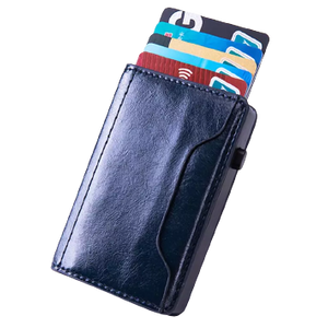 ELEGÁNS  COSMOS KÉK RFID BLOKKOLÓS MINI PÉNZTÁRCA