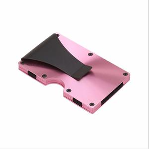 SILK PINK FÉM RFID BIZTOS BANKKÁRTYA ÉS PAPÍRPÉNZ TARTÓ
