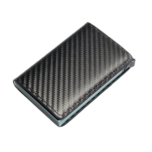 KARBON MINTÁS SZÜRKE RFID BLOKKOLÓS MINI PÉNZTÁRCA